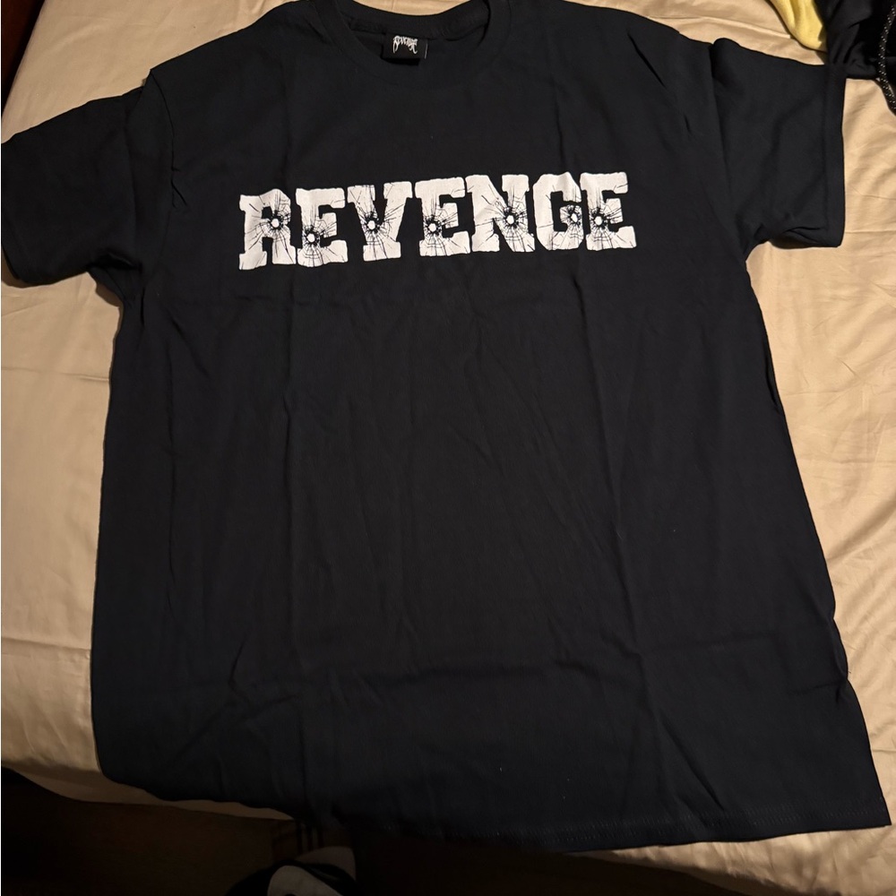 Revenge NEW Black Tee with LOGO ON FRONT